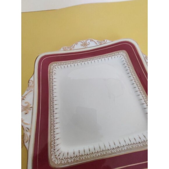 Vintage Paragon Square Cake/Dessert Plate 9 1/4" RARE 1950's - Picture 9 of 10